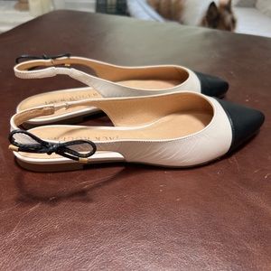 Jack rodgers leather sling backs size 9